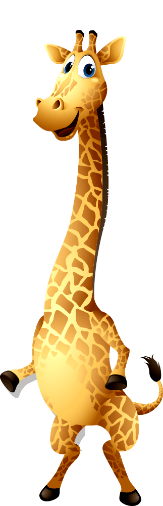 Uśmiechnięta żyrafa